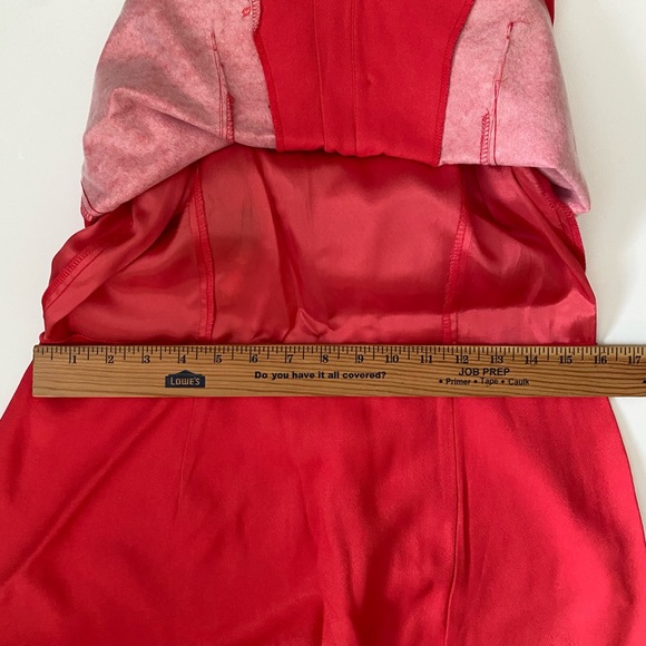 Dawn Joy fashions vtg  coral women’s embroidery detail Strappy Cross Back Dress - Picture 9 of 14